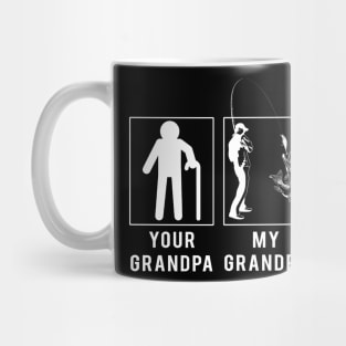 fishing your grandpa my grandpa tee for your grandson granddaughter Mug